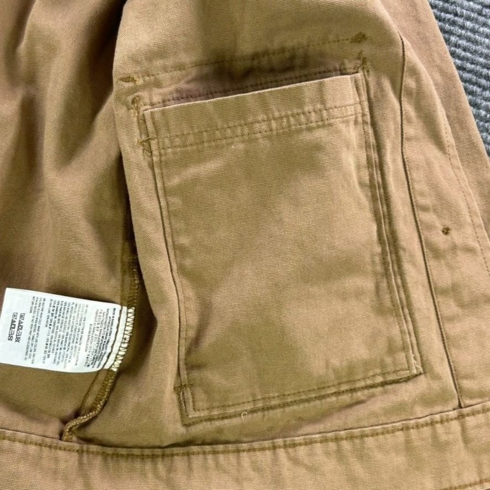 Vans Lizzie‎ Armanto Dirt Canvas Utility Jacket Tan Women Small Floral Inside - Picture 6 of 15